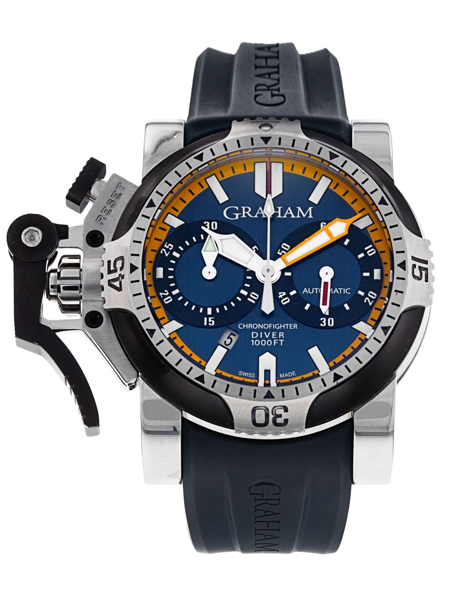 Pre-Owned Graham Chronofighter Oversize Diver and Diver Date Watch